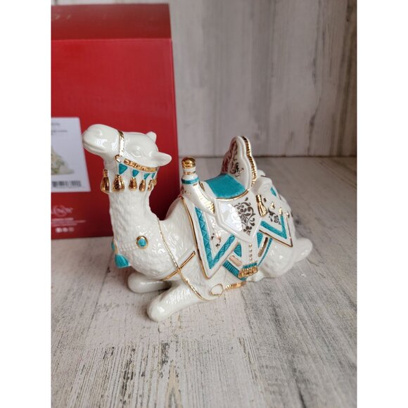 Lenox NEW camel teal first blessing Nativity animal Xmas figure - Picture 2 of 6